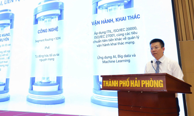 Cục trưởng Cục Bưu điện Trung ương Nguyễn Hồng Thắng tại sự kiện. Ảnh: Phương Thảo